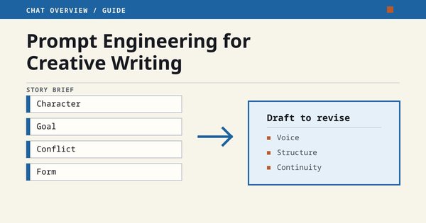 Character, goal, conflict, and form leading to a draft for revision