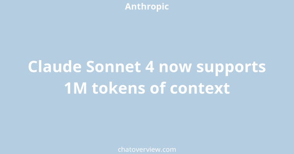 Claude Sonnet 4 now supports 1M tokens of context